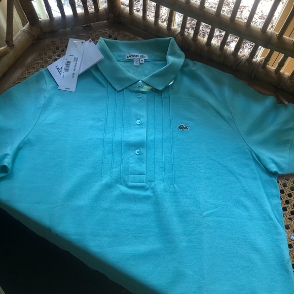 Pristine soft teal scalloped hem detailed placket - Picture 2 of 7